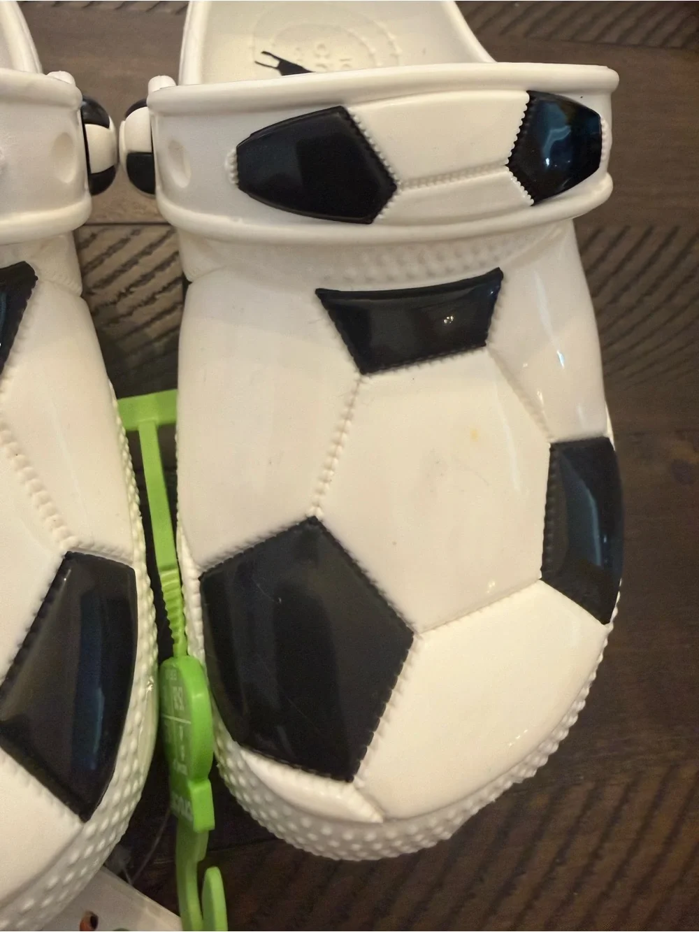 crocs classic soccer ball clogs